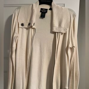 Harley-Davidson Cream Cardigan Sweater
